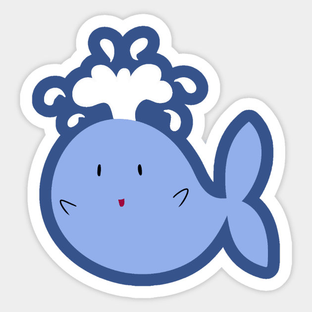 Little Blue Whale Sticker by saradaboru